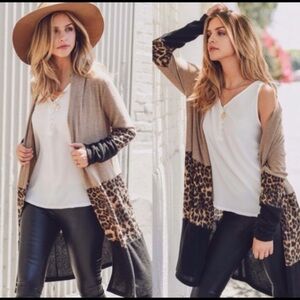 Animal Print Lightweight Cardigan